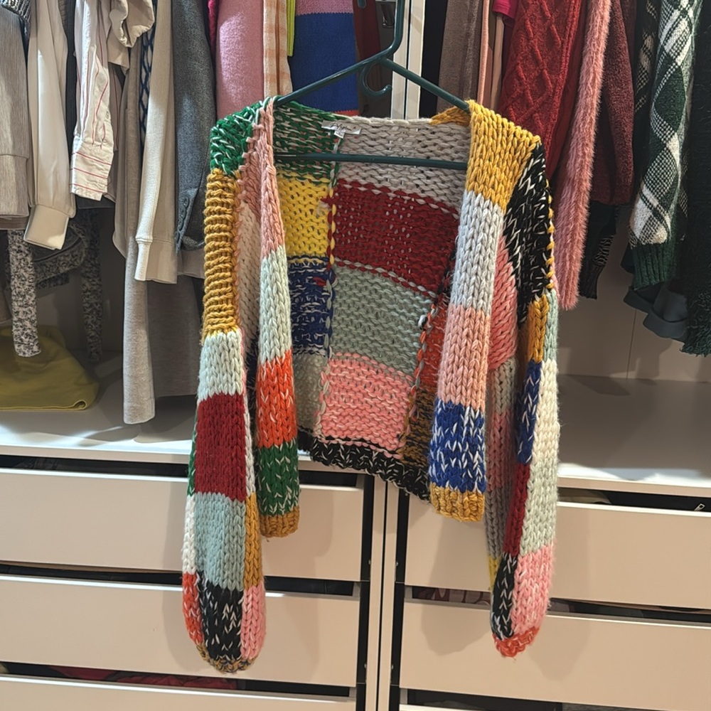 Polagram Colorful Patchwork Knit Cardigan - Picture 7 of 7